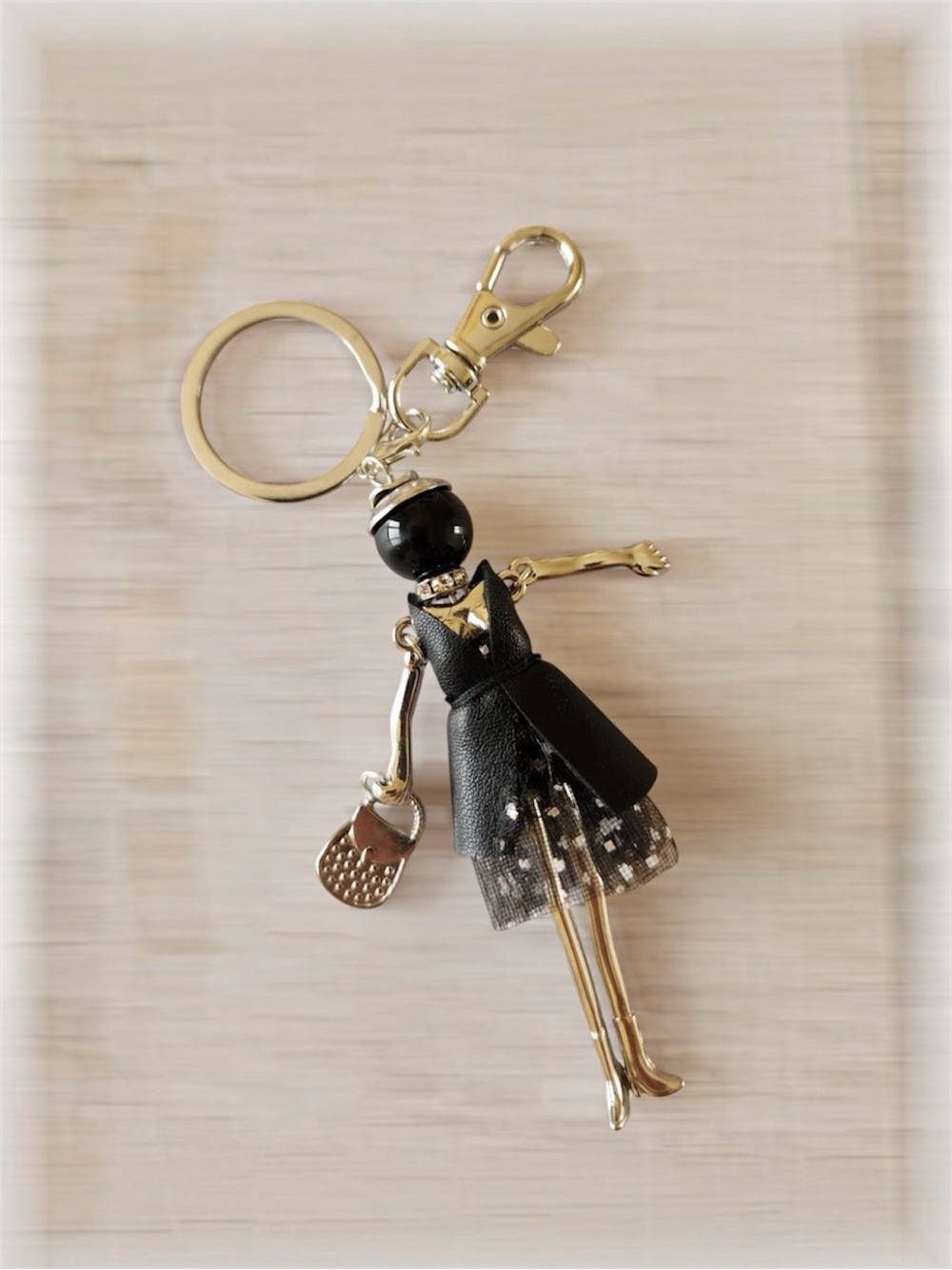 Bundle of 3 Bag Charms - Doll Keychain, Cherry Keychain & Mini Purse Charm 🍒 - Picture 7 of 16
